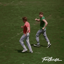 Footloose Kevin Bacon Dancing On Field GIF