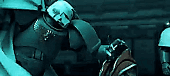 For The Emperor Space Marine Scene GIF