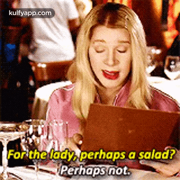 For The Lady, Perhaps A Salad?Perhaps Not..Gif GIF