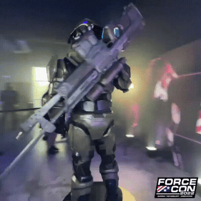 Force Con 2022 Poster Man Holding Gun