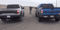 Ford Raptor Truck Drag Race GIF