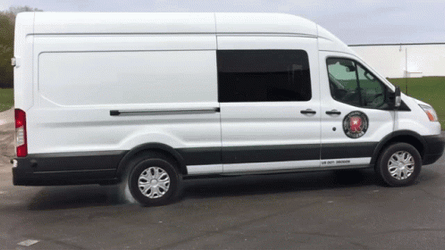 Ford Transit Burnout GIF