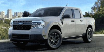 Ford Truck Parked On Side Of Road GIF