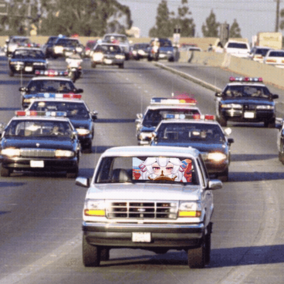 Ford Truck With Girl Picture Driving On Highway GIF