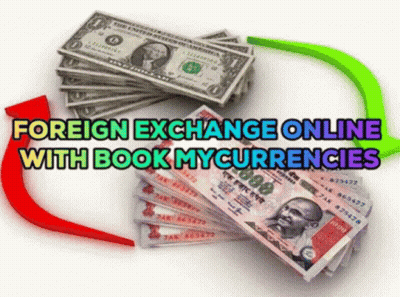 Foreign Exchange Online With Book My Currencies Is Shown On A White Background GIF