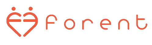 Forent Logo With Heart Sticker