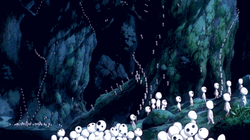 Forest Ghibli Mononoke Spirits