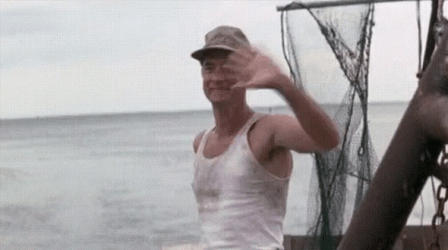 Forest Gump Wave Pennywise Clown Cross Over GIF