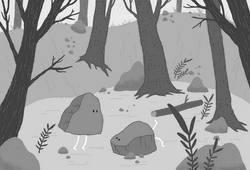 Forest Living Rocks Animation