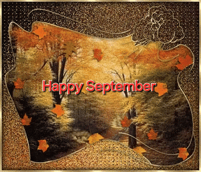 Forest With Happy September GIF