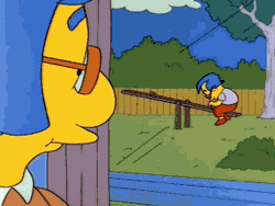 Forever Alone Simpsons Millhouse Seesaw GIF