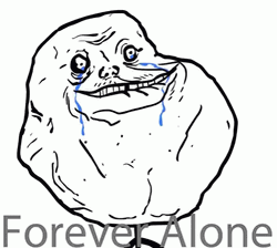 Forever Alone Troll Face Crying