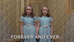 Forever And Ever Twins The Shining GIF