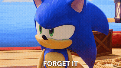 Forget It Sonic The Hedgehog GIF