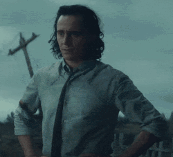 Formal Loki Eyebrow Raise GIF