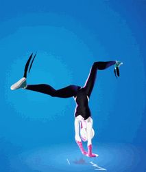 Fornite Spider Gwen Stacy Acrobatics GIF