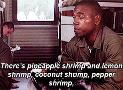 Forrest Gump Bubba Shrimp Menu