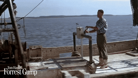 Forrest Gump Cruising With Lt Dan GIF