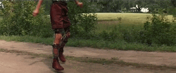 Forrest Gump Disintegrating Leg Braces GIF