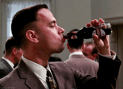 Forrest Gump Drinks Sode With Lt Dan GIF