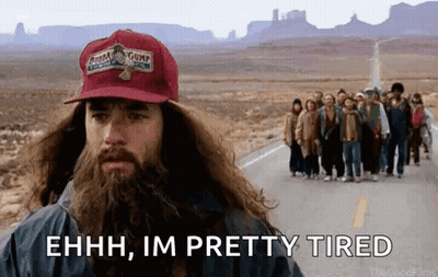 Forrest Gump Running Down Dirt Road GIF