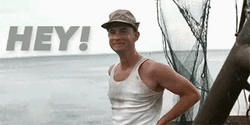 Forrest Gump Wave Hey Smile GIF