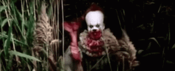 Forrest Gump Wave Pennywise GIF