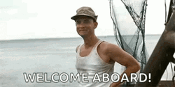Forrest Gump Wave Welcome Aboard GIF | GIFDB.com