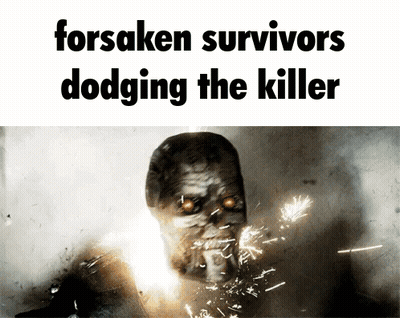 Forsaken Survivors Dodging Killer With Skeleton GIF