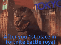 Fortnite Battle Royale Godzilla 1st Place