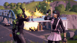 Fortnite Game Sparkling High Five GIF