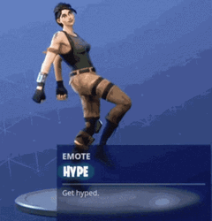 Fortnite Hype Emote Dances GIF