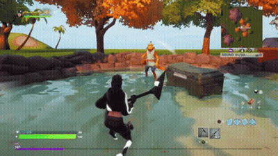 Fortnite Person Holding Spear In Water GIF