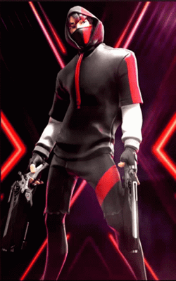 Fortnite Skins IKONIK Holding Guns GIF