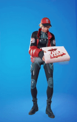Fortnite Skins Piper Pace Eating Pizza GIF