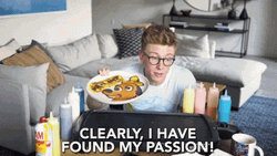 Found My Passion Food Tyler Oakley GIF