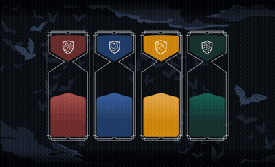 Four Colored Shields Lined Up In A Row GIF