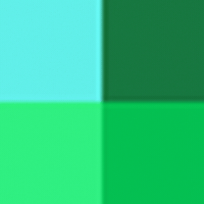 Four Different Shades Of Green Are Shown In A Row . GIF