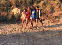 Four Friends Monkee Walk GIF