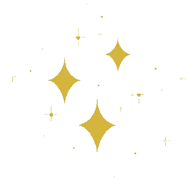 Four Gold Diamonds And A Cross Sticker