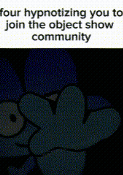 Four Hypnotizing You To Join The Object Show Community Written On A Screen GIF