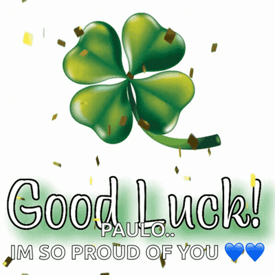 Four Leaf Clover Saying Good Luck GIF