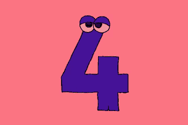 Four Numbers GIF