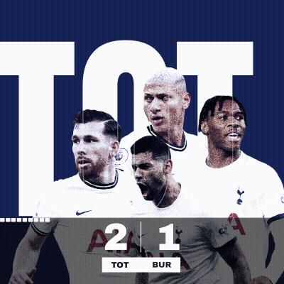 Four Soccer Players Are Shown On A Blue Background With The Score Of 2 To 1 GIF