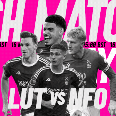 Four Soccer Players On A Pink Background With The Words Lut Vs Nfo On The Bottom GIF