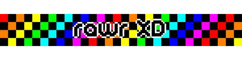 Four XD Text On Colorful Checkered Background Sticker