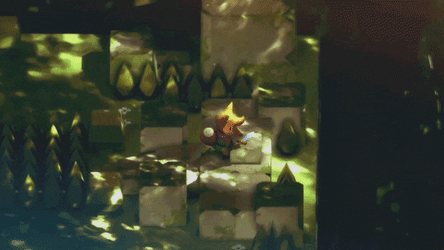 Fox Adventure Showing Blue Blade GIF
