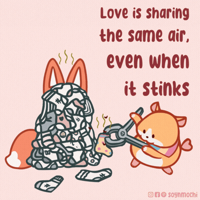 Fox And Hamster Love Is Sharing The Same Air Even When It Stinks GIF