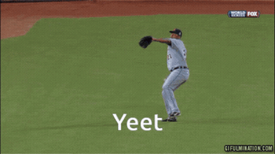Fox Baseball Game With Yeet GIF