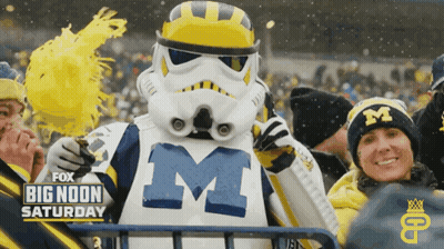Fox Big Noon Saturday Storm Trooper Mascot Advertisement GIF